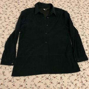 Suede Long Sleeve Shirt